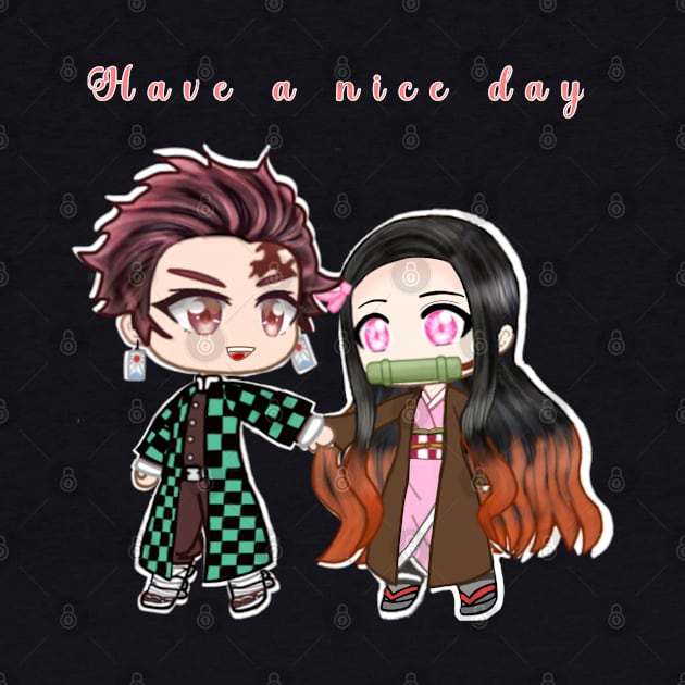 Tanjirou and nezuko chibi by DreamyRose